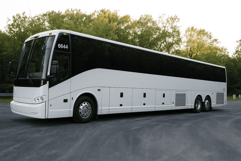 exterior of Cleveland Coach Bus Service coach bus
