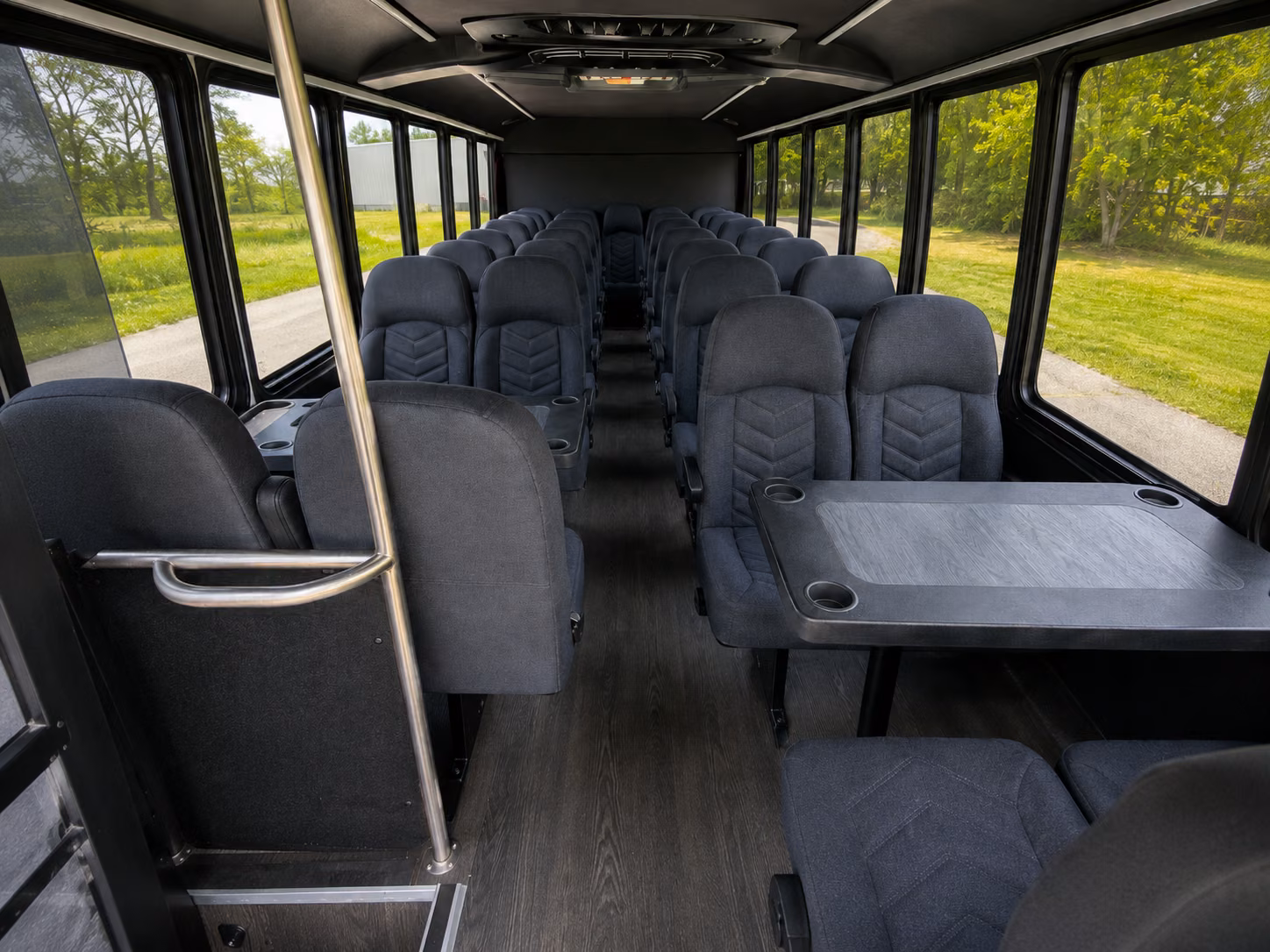 cleveland 18 passenger minibus interior