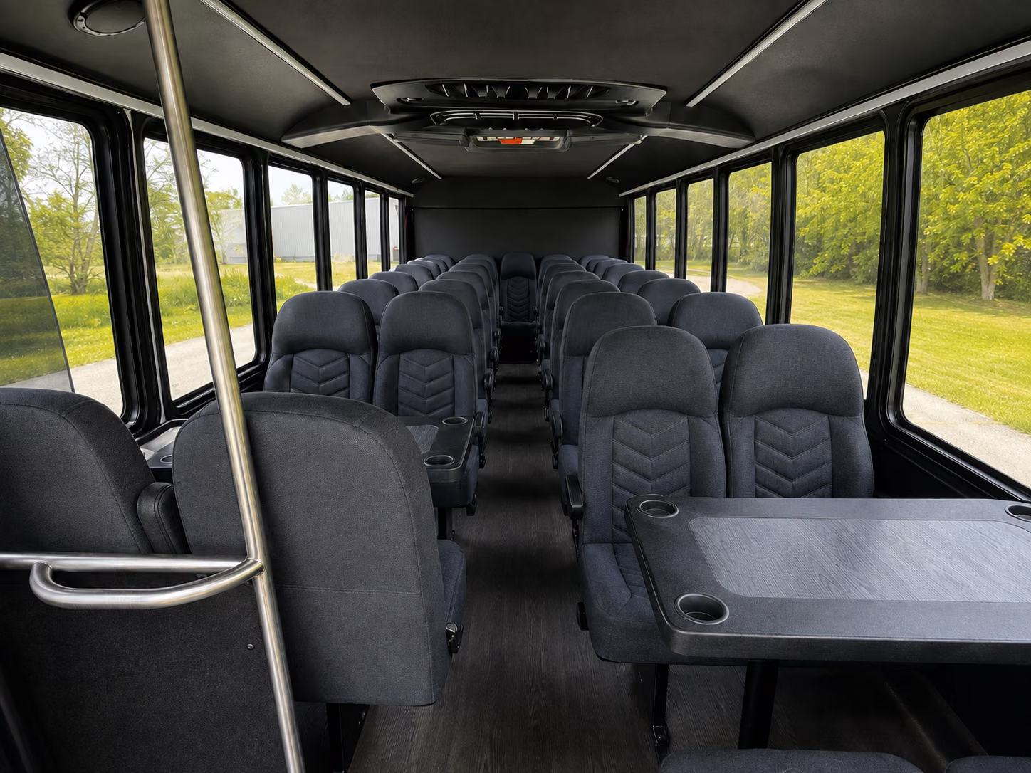 cleveland 20 passenger minibus inside