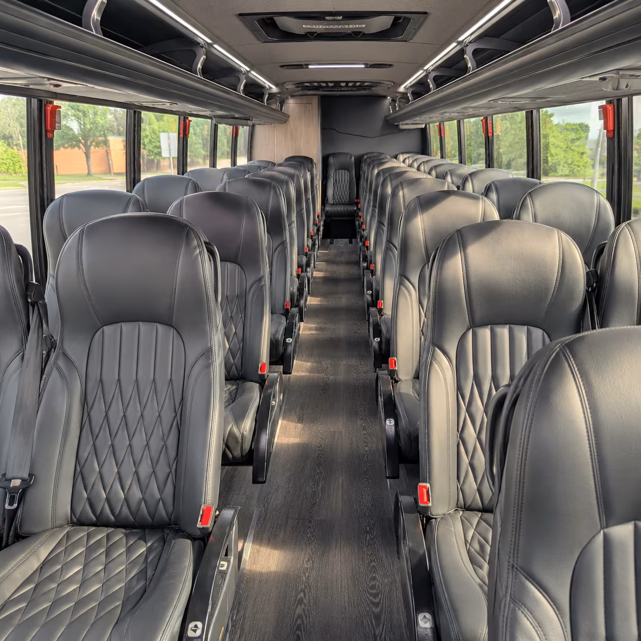 cleveland 25 passenger minibus inside