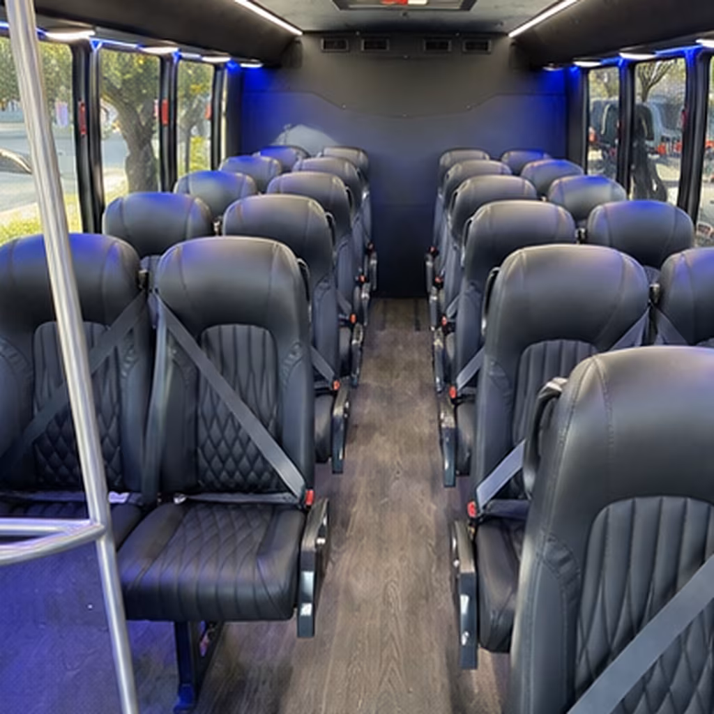 cleveland 25 passenger minibus interior