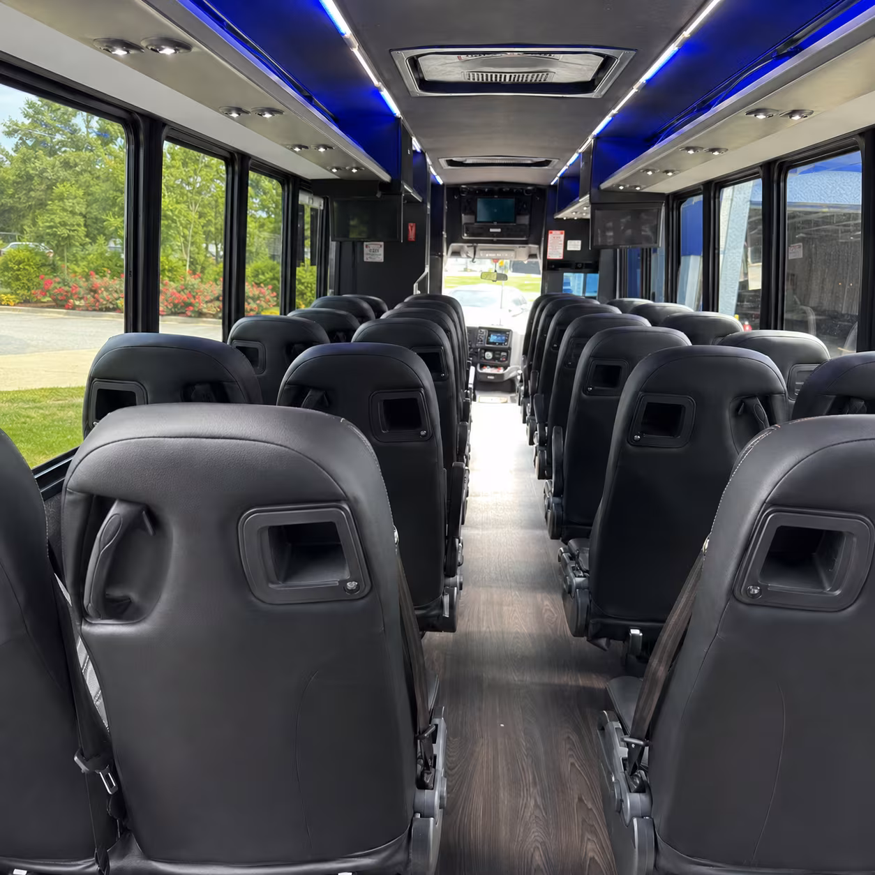 cleveland 28 passenger minibus interior