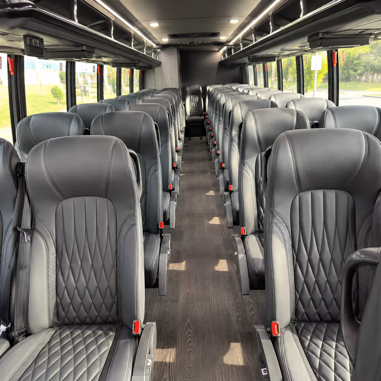 cleveland 35 passenger minibus inside