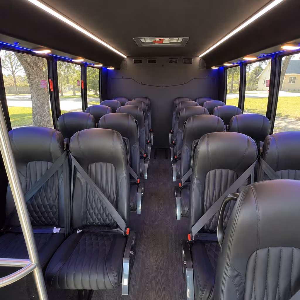cleveland 35 passenger minibus interior