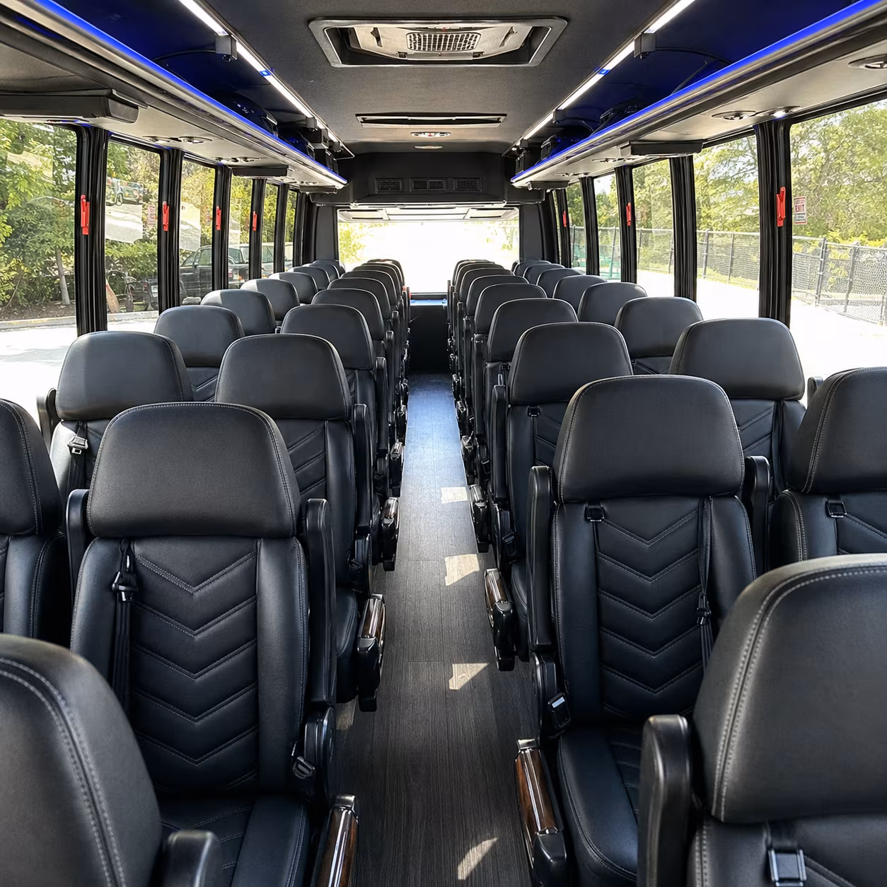 cleveland long distance transportation onboard seating