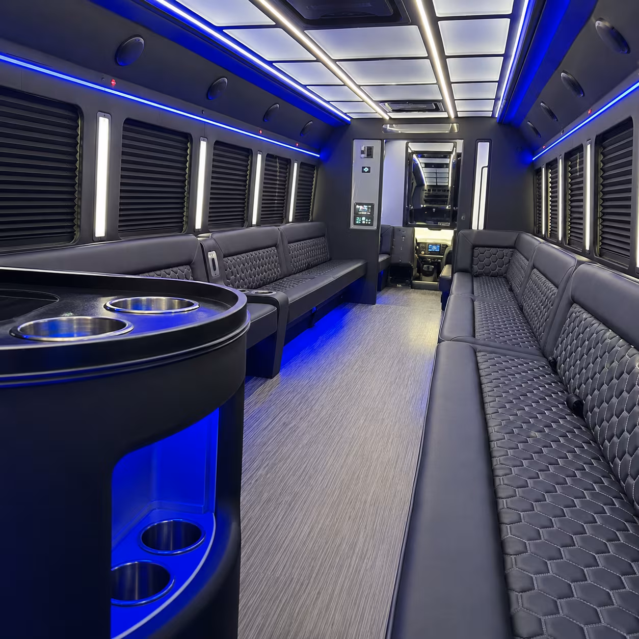 cleveland party bus interior