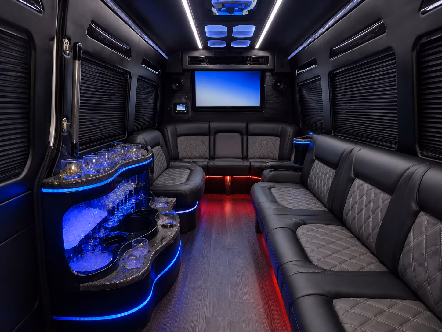 cleveland sprinter limousine inside