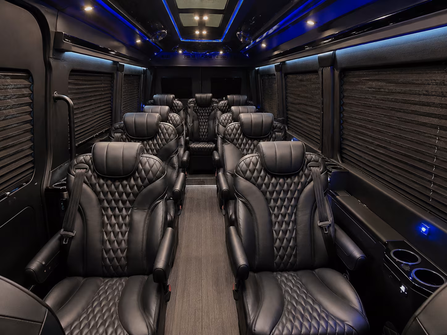 cleveland sprinter van with driver inside
